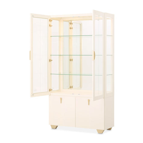 Michael Amini Fantosini Display Cabinet - Creamy Pearl
