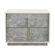 Michael Amini Pavira 2-Drawer Nightstand - Stone