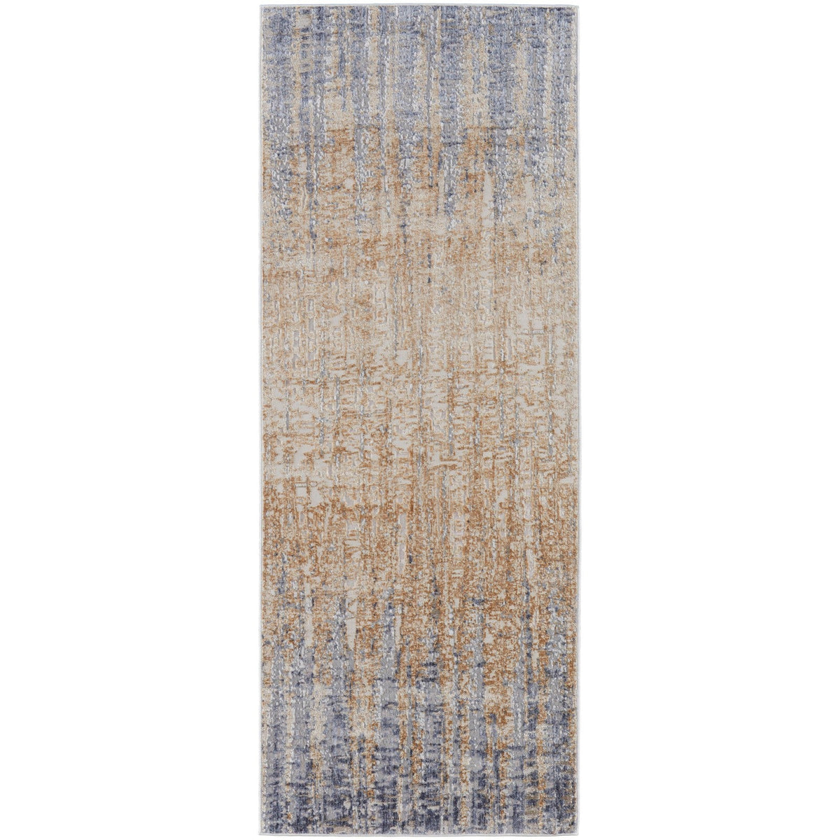 Feizy Laina 39G9F Transitional Gradient & Ombre in Tan/Brown/Blue