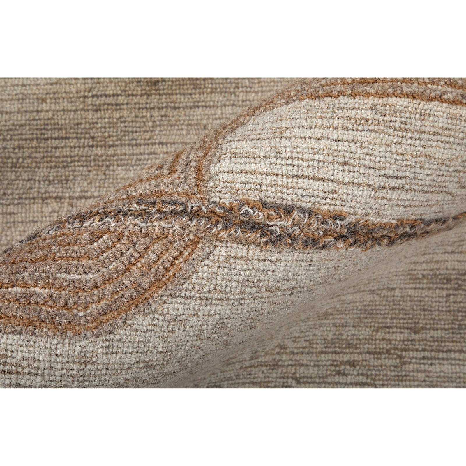 Feizy Pollock 8954F Modern Geometric in Ivory/Brown/Tan