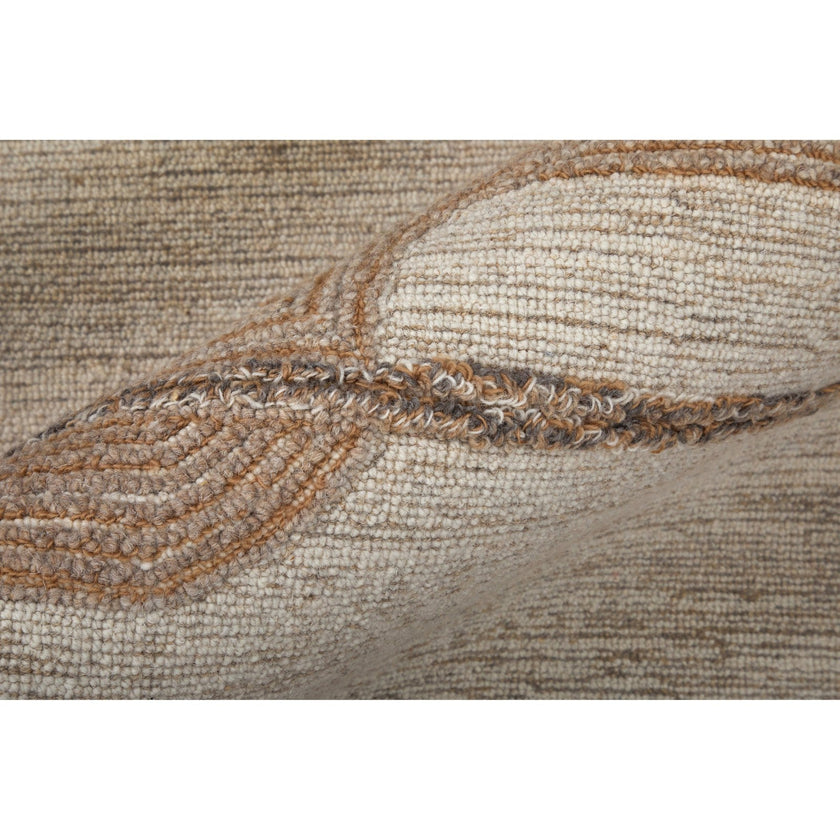 Feizy Pollock 8954F Modern Geometric in Ivory/Brown/Tan
