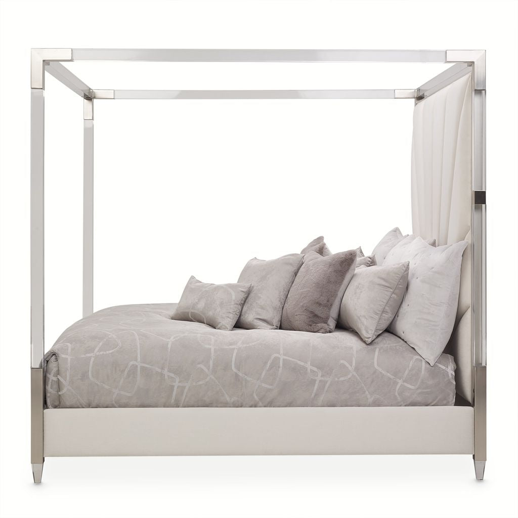 Michael Amini Penthouse Bed - Ash Gray