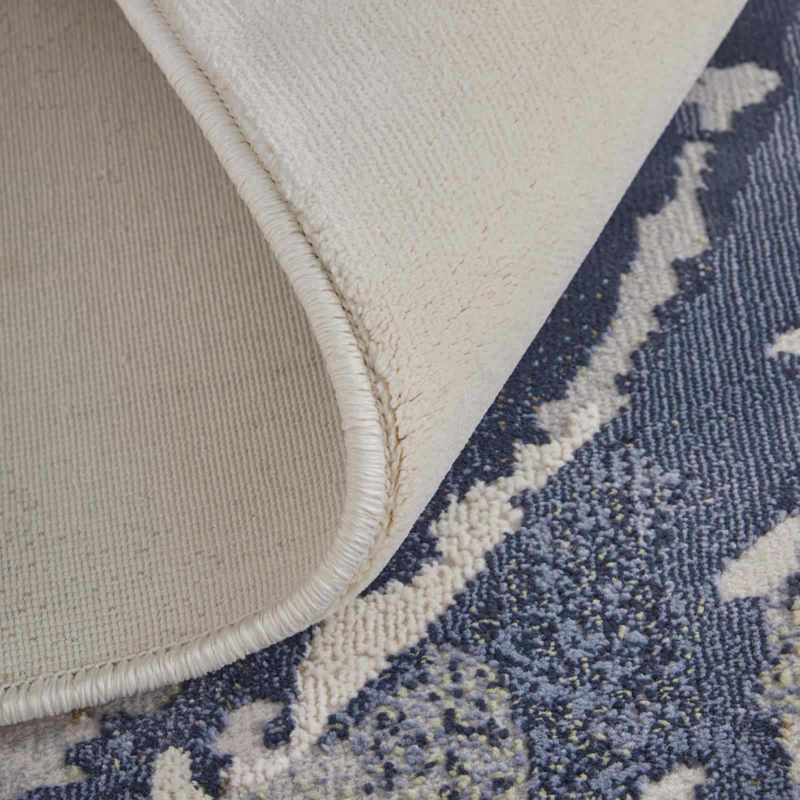 Feizy Mandana 39M0F Modern Abstract Rug in Ivory/Blue