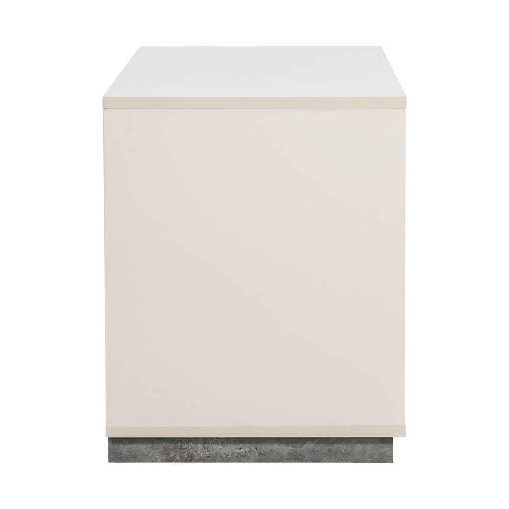 Michael Amini Pavira 2-Drawer Nightstand - Stone