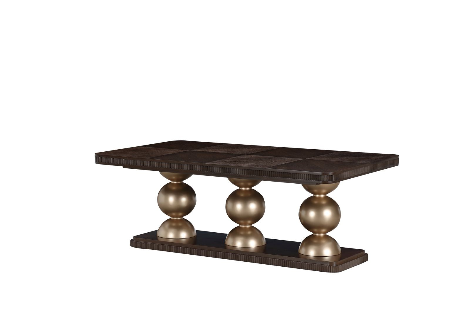 Michael Amini West Kensington Rectangular Dining Table - Medium Espresso