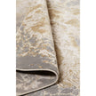 Feizy Aura 3563F Modern Abstract Rug in Ivory/Silver/Gold