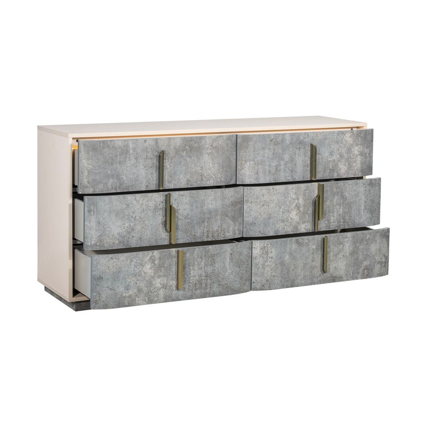 Michael Amini Pavira Dresser - Stone