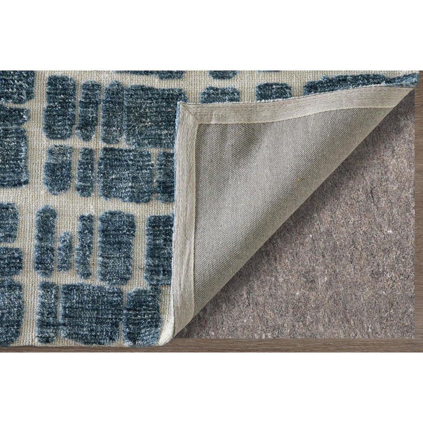 Feizy Colton 8A58F Modern Abstract Rug in Blue/Ivory