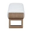 Michael Amini West Kensington Accent Bench - Sea Salt Caramel