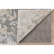 Feizy Micah 3336F Modern Abstract Rug in Silver/Gray/White