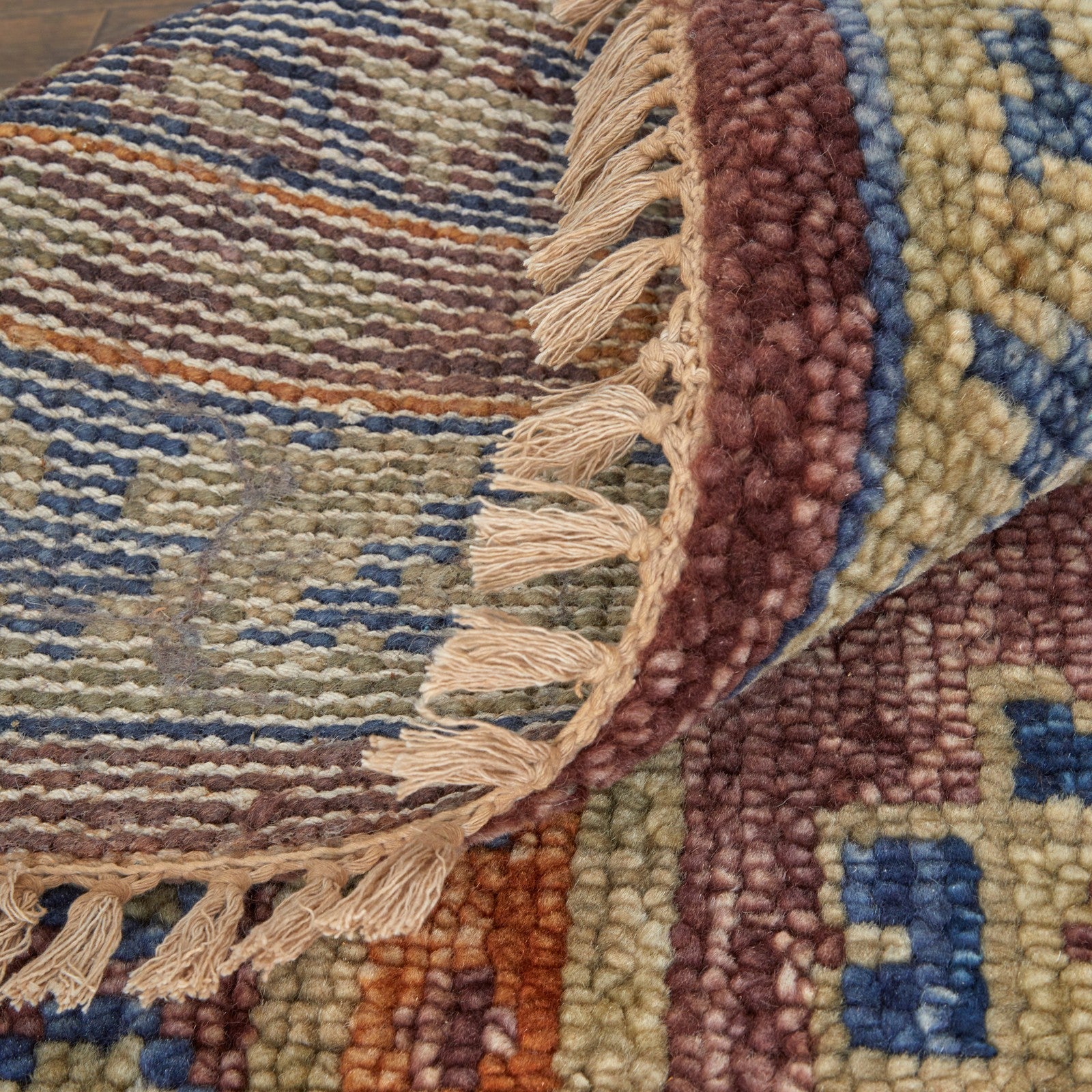 Feizy Fillmore 6929F Traditional Geometric Rug in Red/Green/Blue