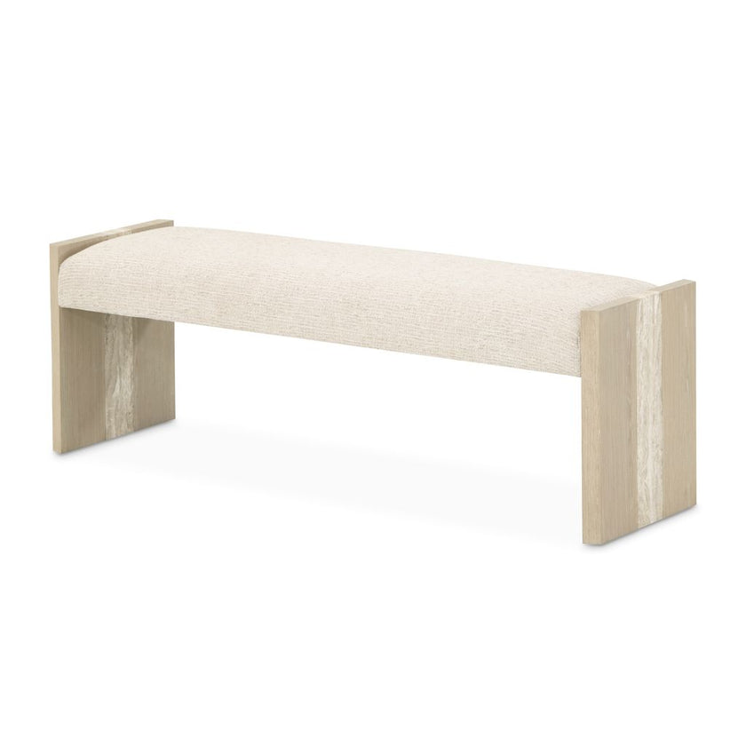Michael Amini Lotus Bay Bench - Sand
