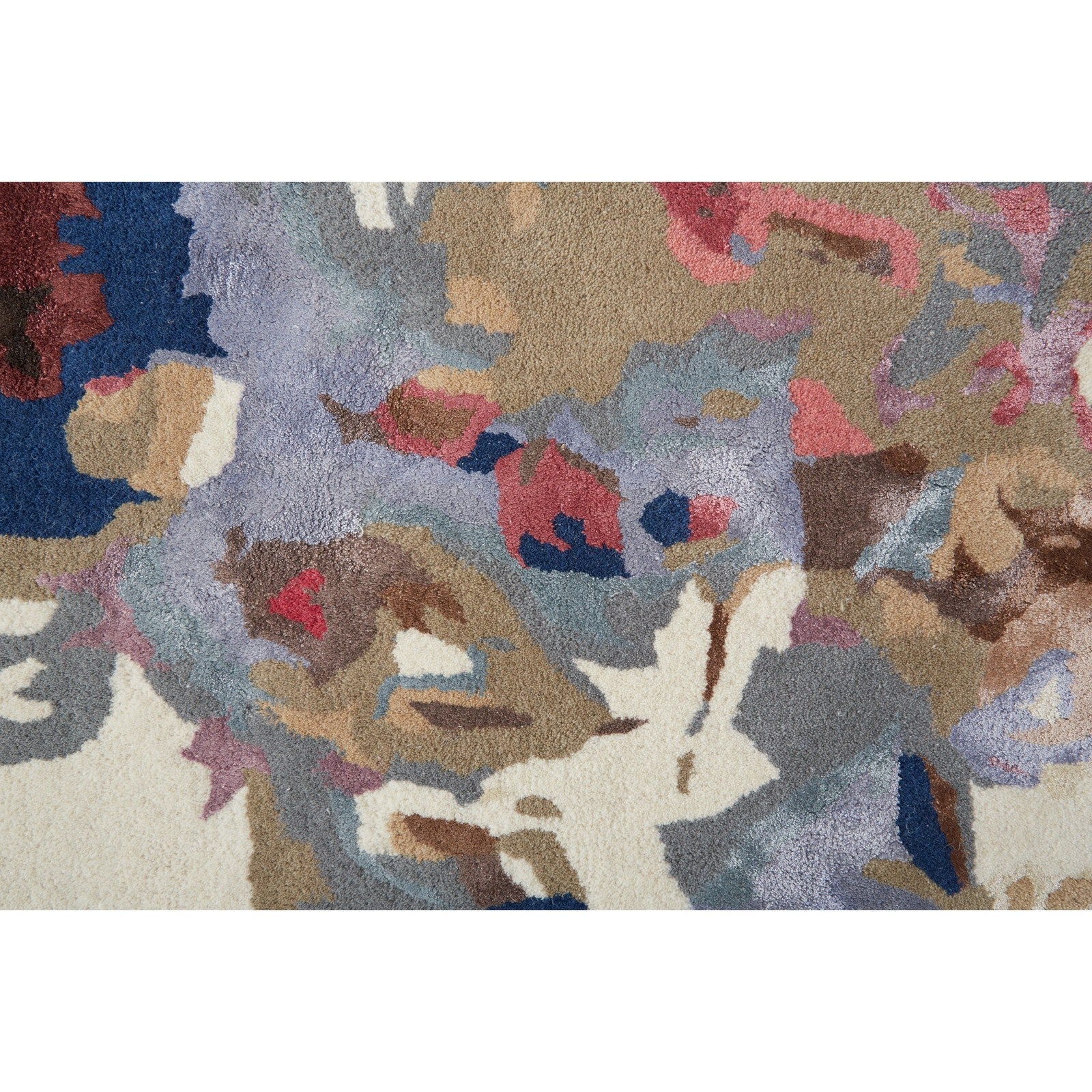 Feizy Dafney 8865F Transitional Floral & Botanical in Blue/Pink/Gray