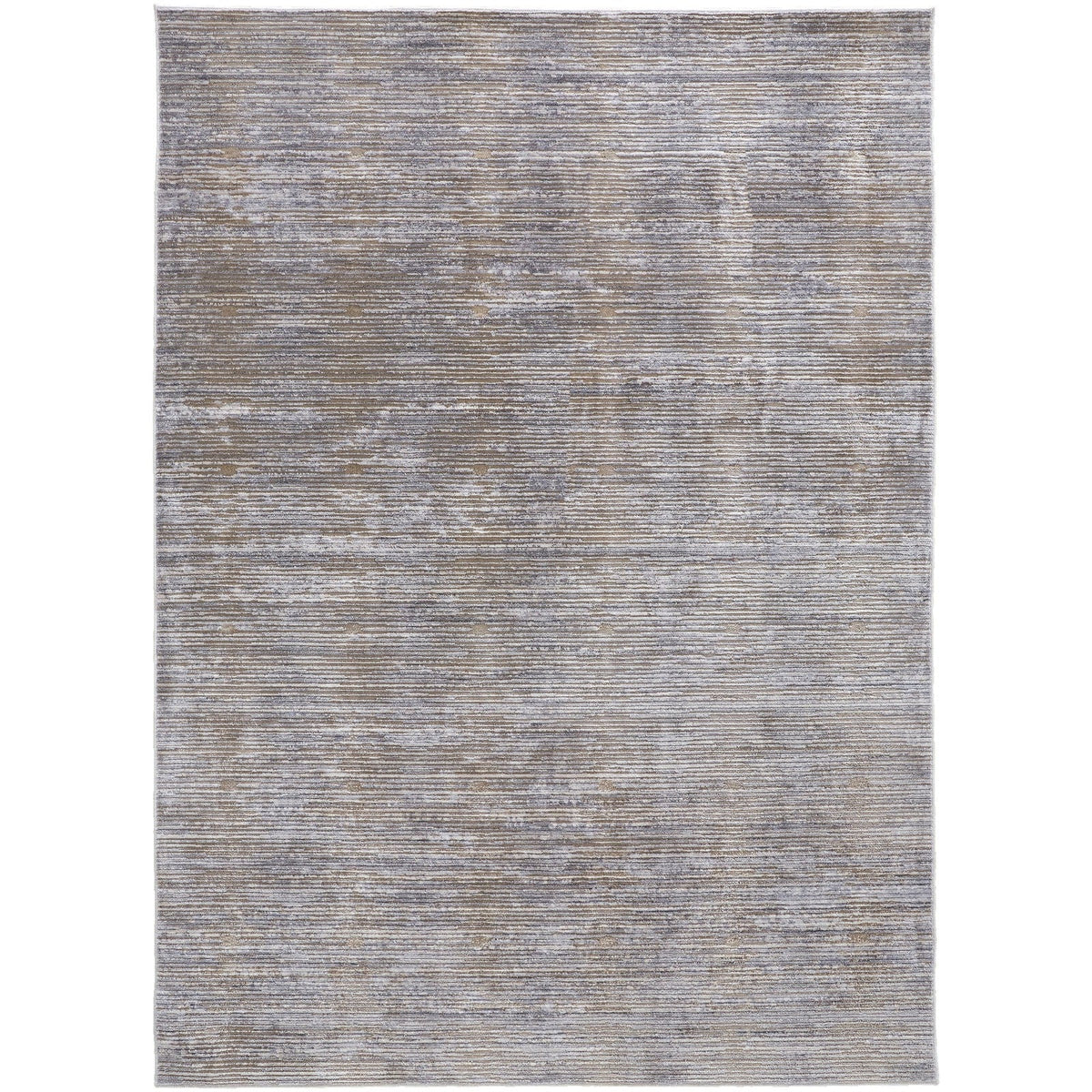 Feizy Laina 39GAF Transitional Distressed in Taupe/Silver/Tan