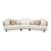 Michael Amini Camellia Field 3-Piece Chenille Sofa - Linen/Warm Pecan