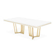 Michael Amini Palm Gate Rectangular Dining Table - Cloud White