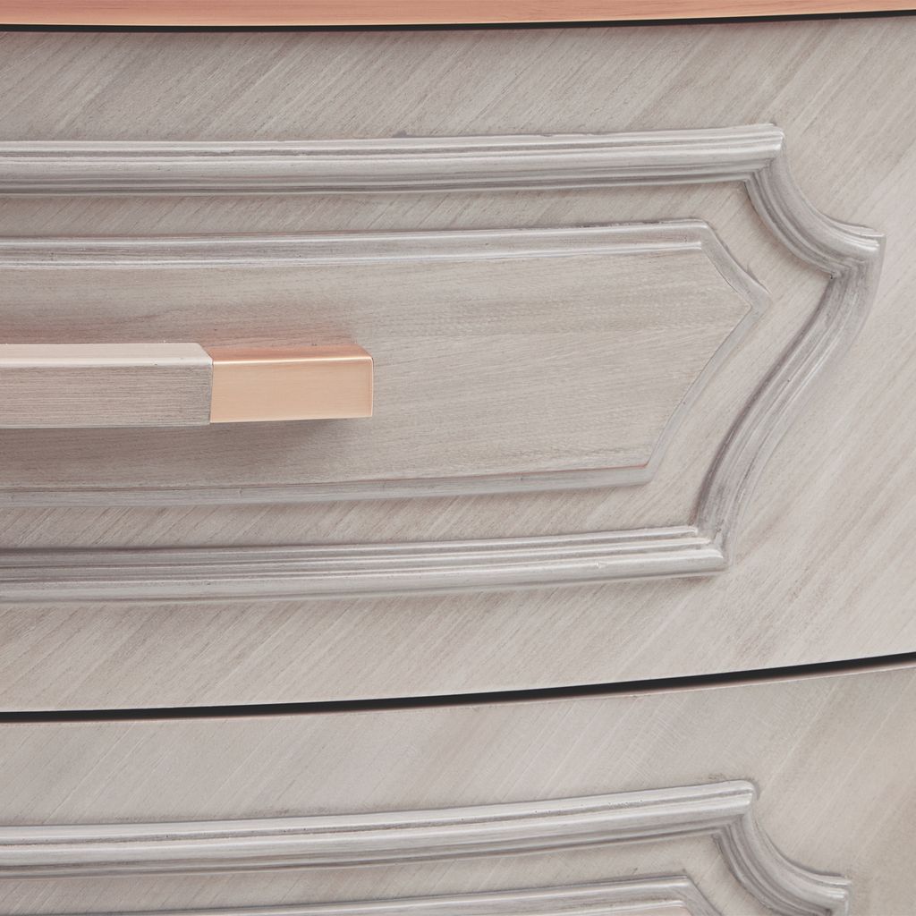 Michael Amini St. Charles Display Cabinet - Dove Gray