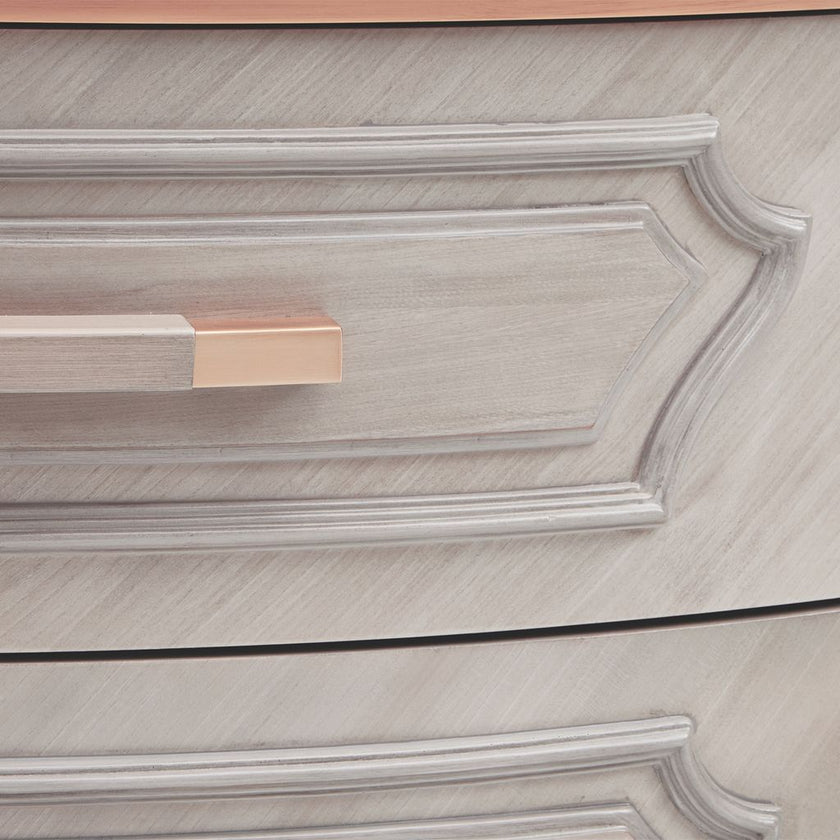 Michael Amini St. Charles Display Cabinet - Dove Gray