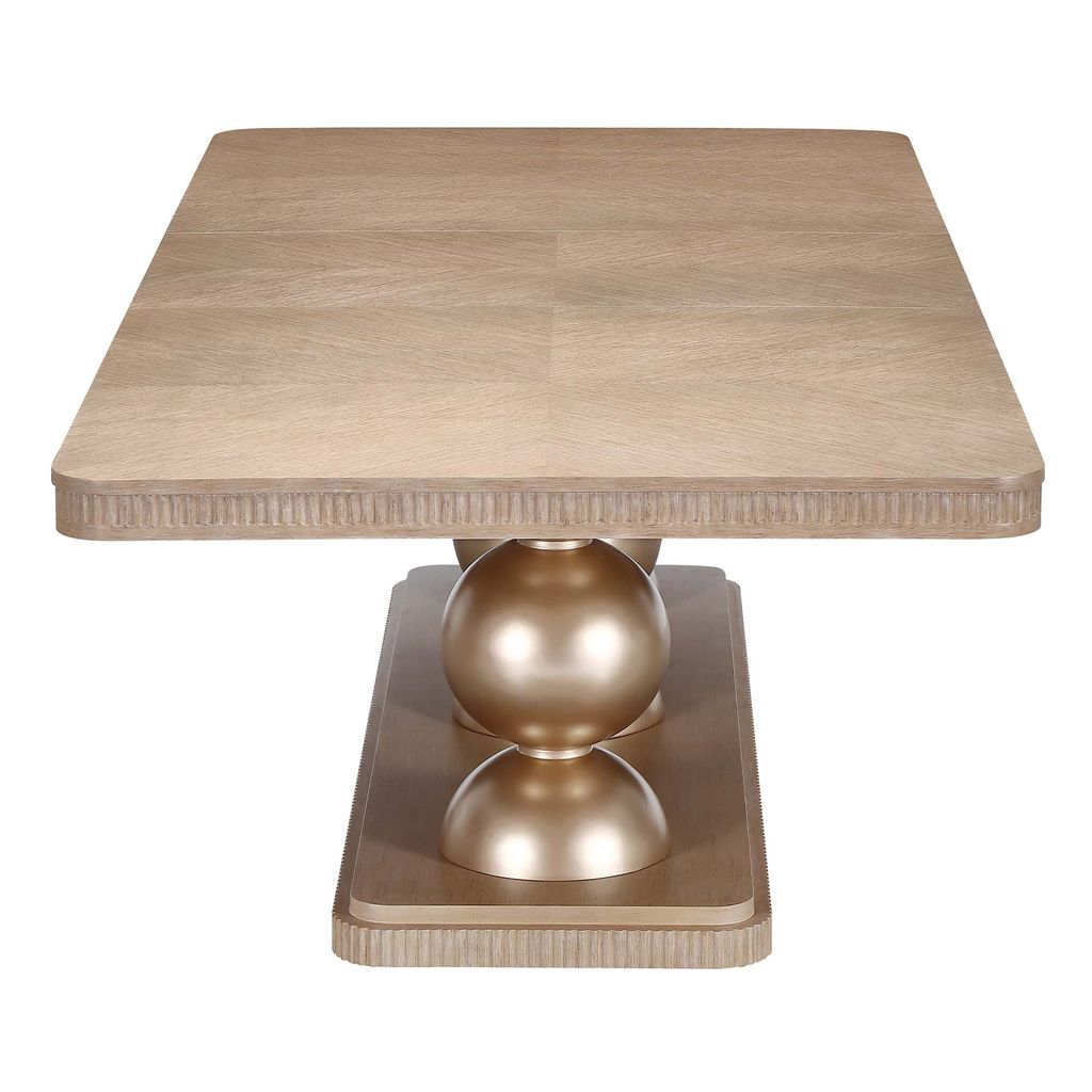 Michael Amini West Kensington Rectangular Dining Table - Sea Salt Caramel