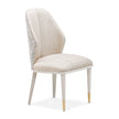 Michael Amini Lisbon Asmb. Side Chair Silken Matte Cream - Set of 2