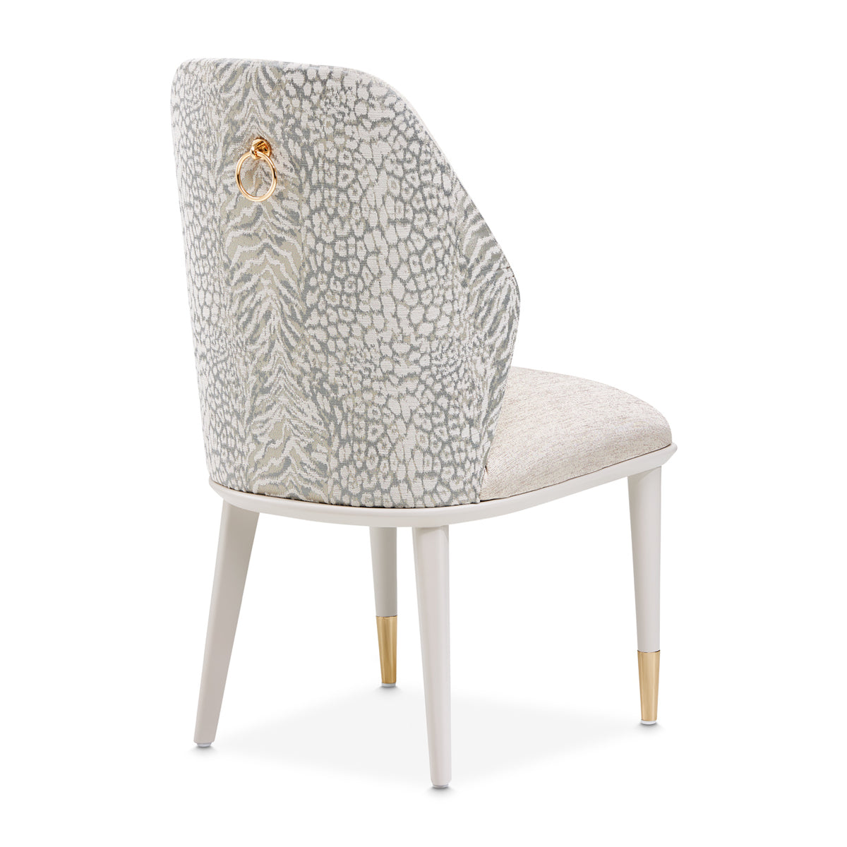 Michael Amini Lisbon Asmb. Side Chair Silken Matte Cream - Set of 2