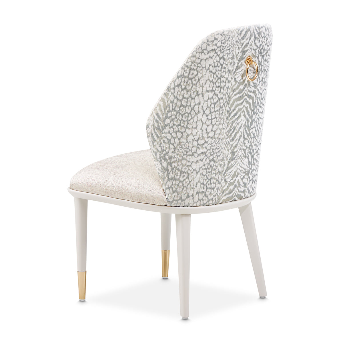 Michael Amini Lisbon Asmb. Side Chair Silken Matte Cream - Set of 2