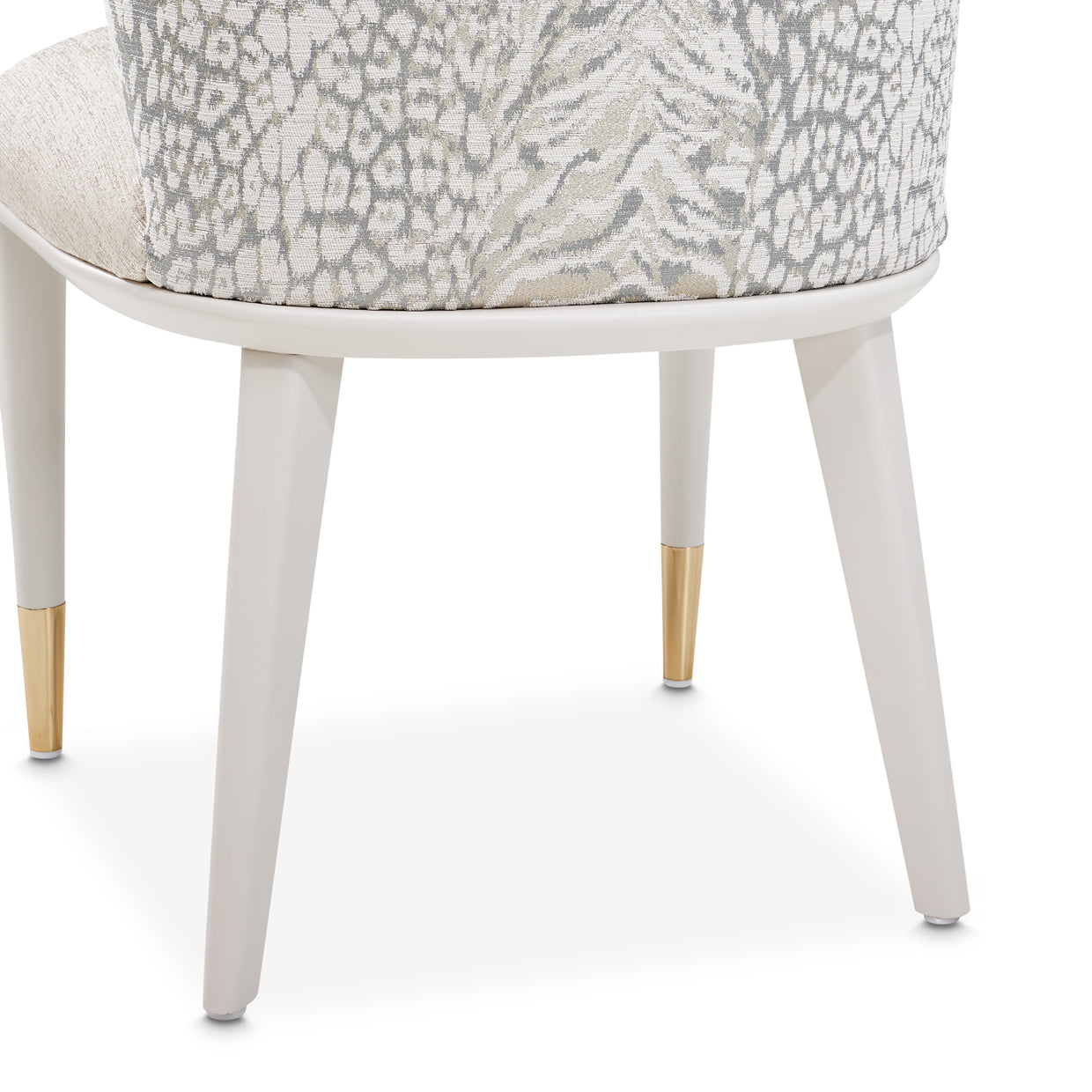 Michael Amini Lisbon Asmb. Side Chair Silken Matte Cream - Set of 2