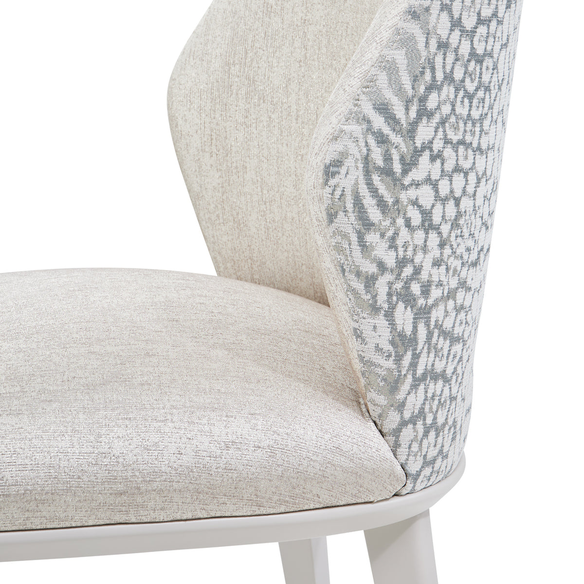 Michael Amini Lisbon Asmb. Side Chair Silken Matte Cream - Set of 2