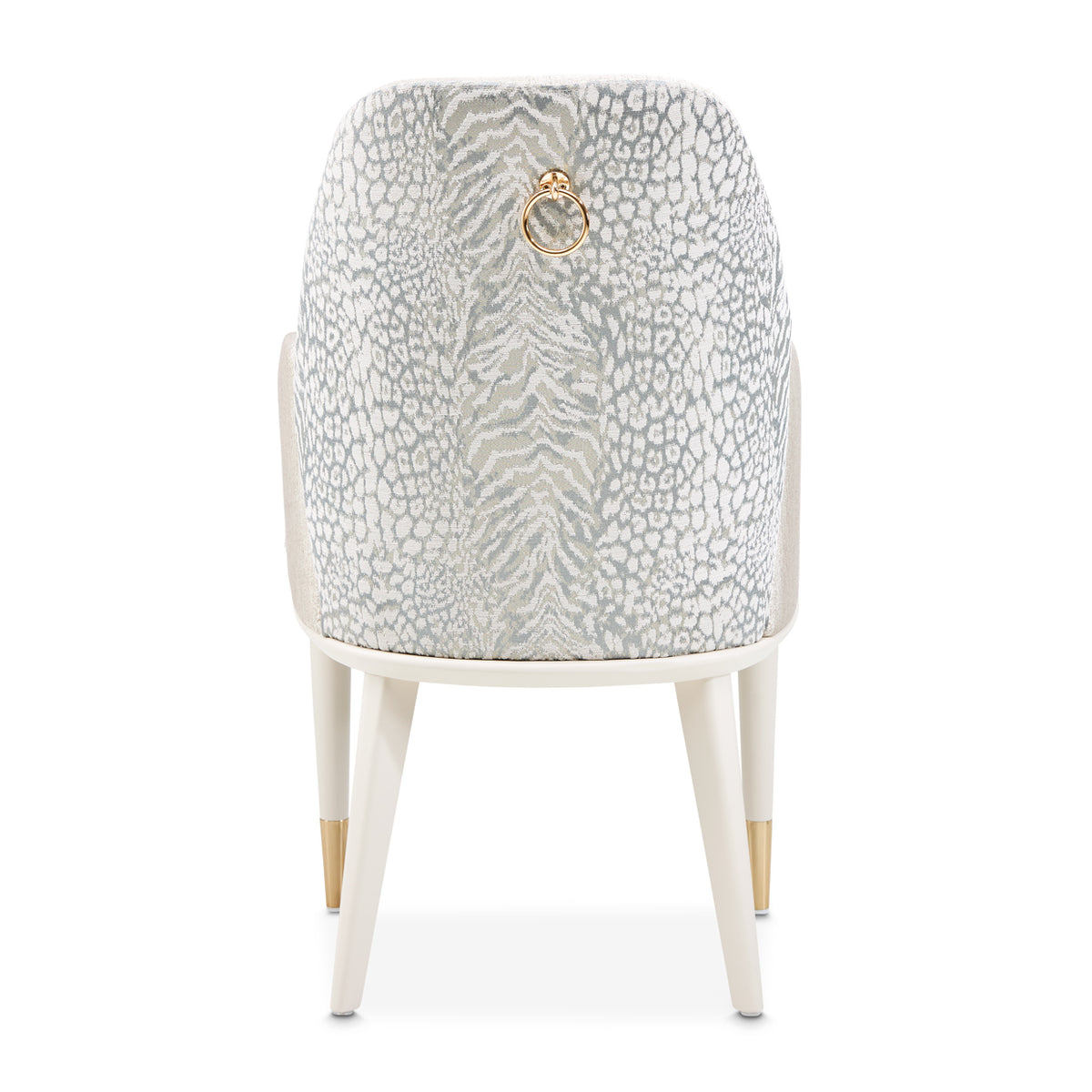 Michael Amini Lisbon Asmb. Arm Chair Silken Matte Cream
