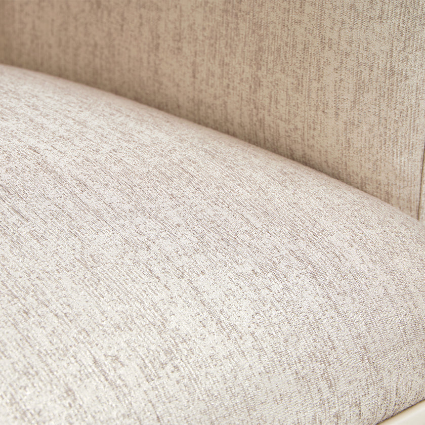 Michael Amini Lisbon Asmb. Arm Chair Silken Matte Cream