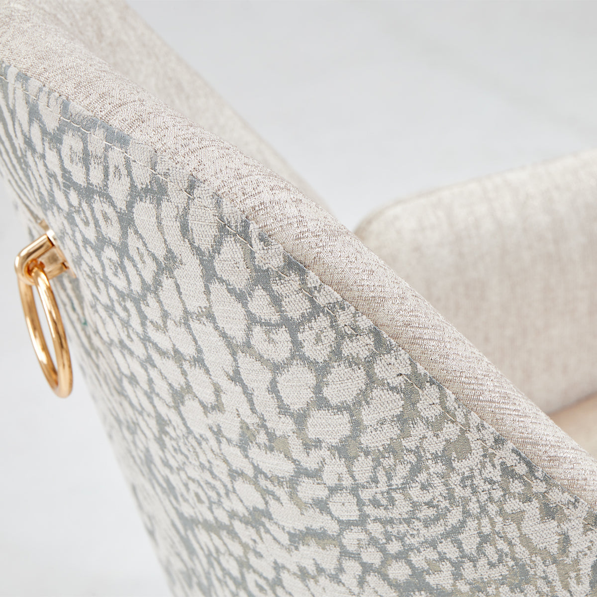 Michael Amini Lisbon Asmb. Arm Chair Silken Matte Cream