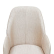 Michael Amini Lisbon Asmb. Arm Chair Silken Matte Cream