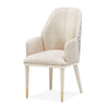Michael Amini Lisbon Asmb. Arm Chair Silken Matte Cream