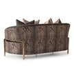 Michael Amini Lisbon Loveseat - Onyx/Gold