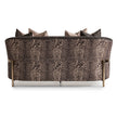 Michael Amini Lisbon Loveseat - Onyx/Gold