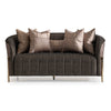 Michael Amini Lisbon Loveseat - Onyx/Gold