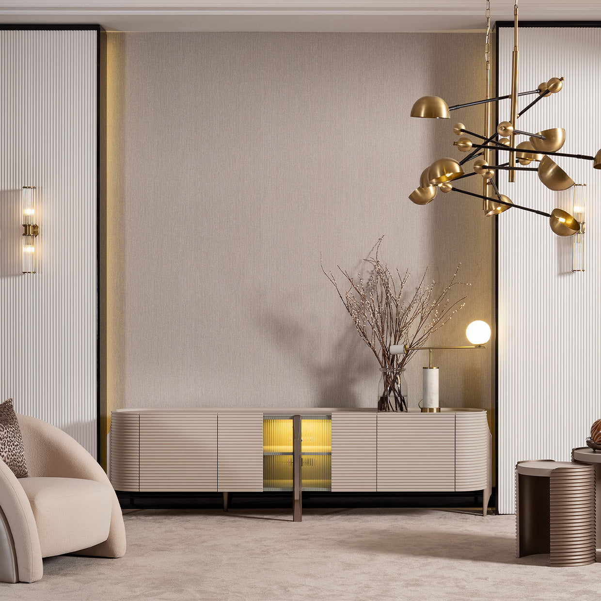Michael Amini Mod Dream Media Cabinet