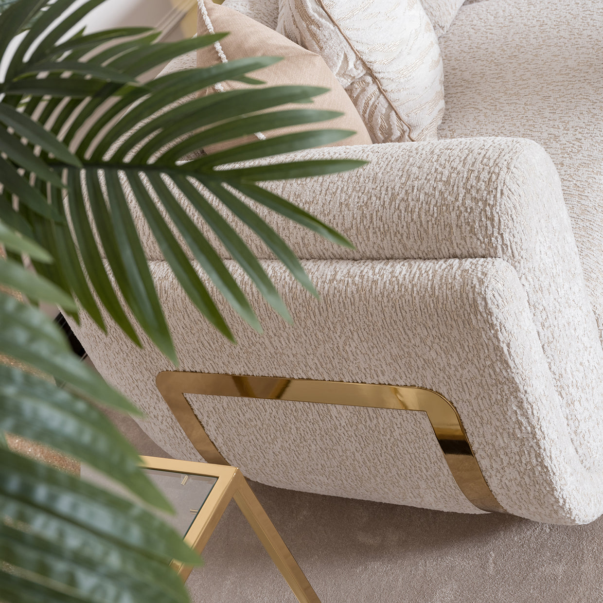 Michael Amini Savannah Breeze Sofa Cashmere