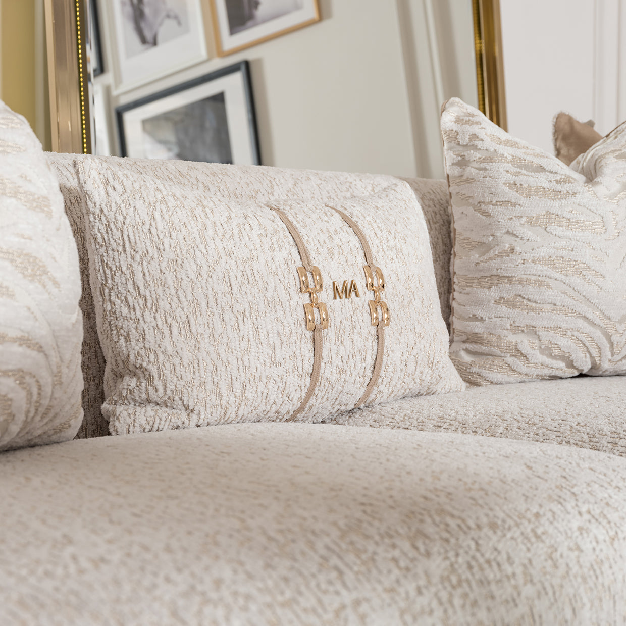Michael Amini Savannah Breeze Sofa Cashmere