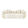Michael Amini Sassani Sofa Crepe Gold
