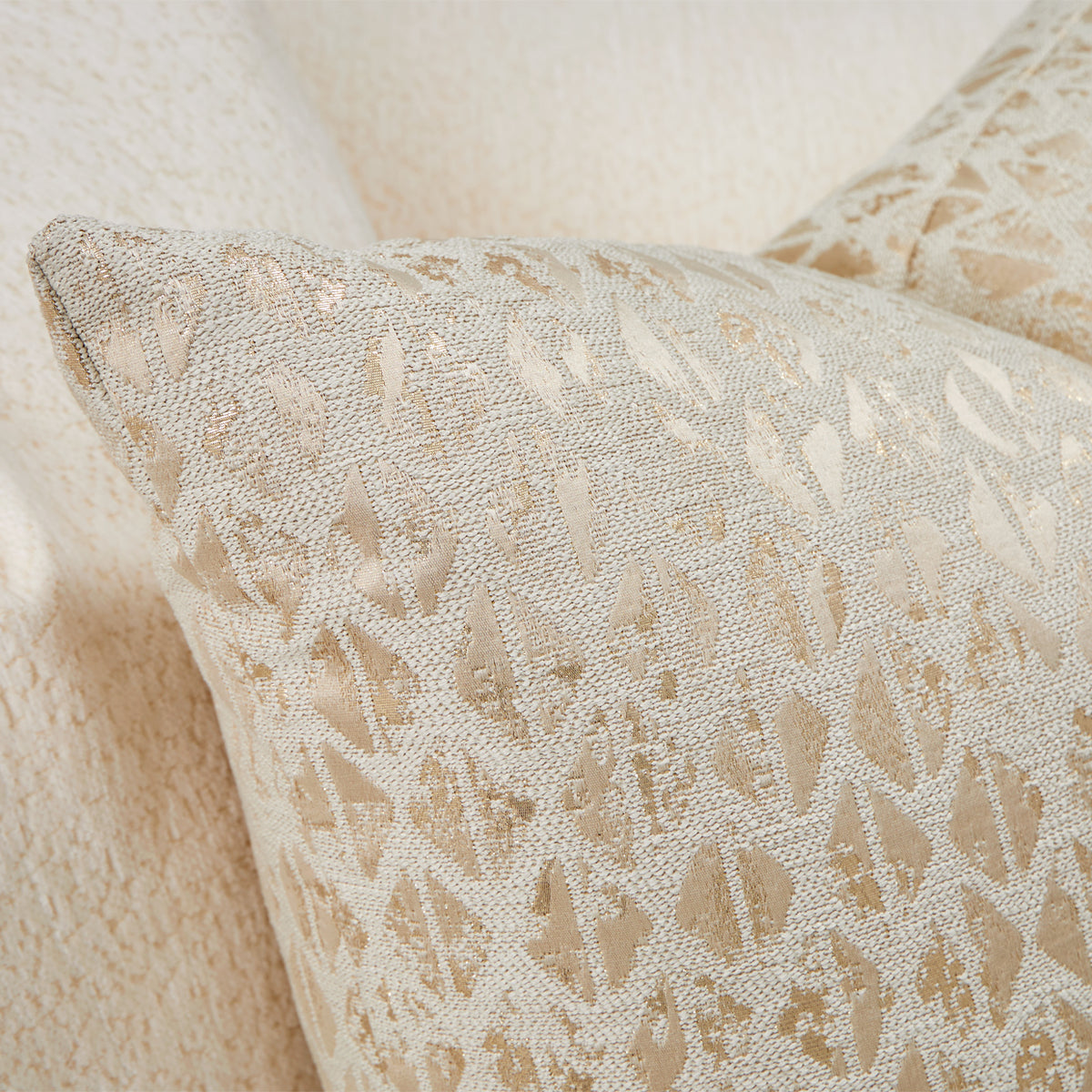 Michael Amini Sassani Sofa Crepe Gold