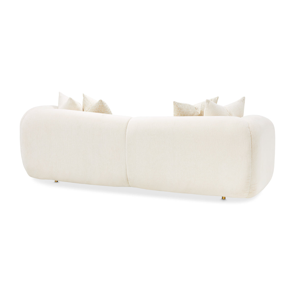 Michael Amini Sassani Sofa Crepe Gold