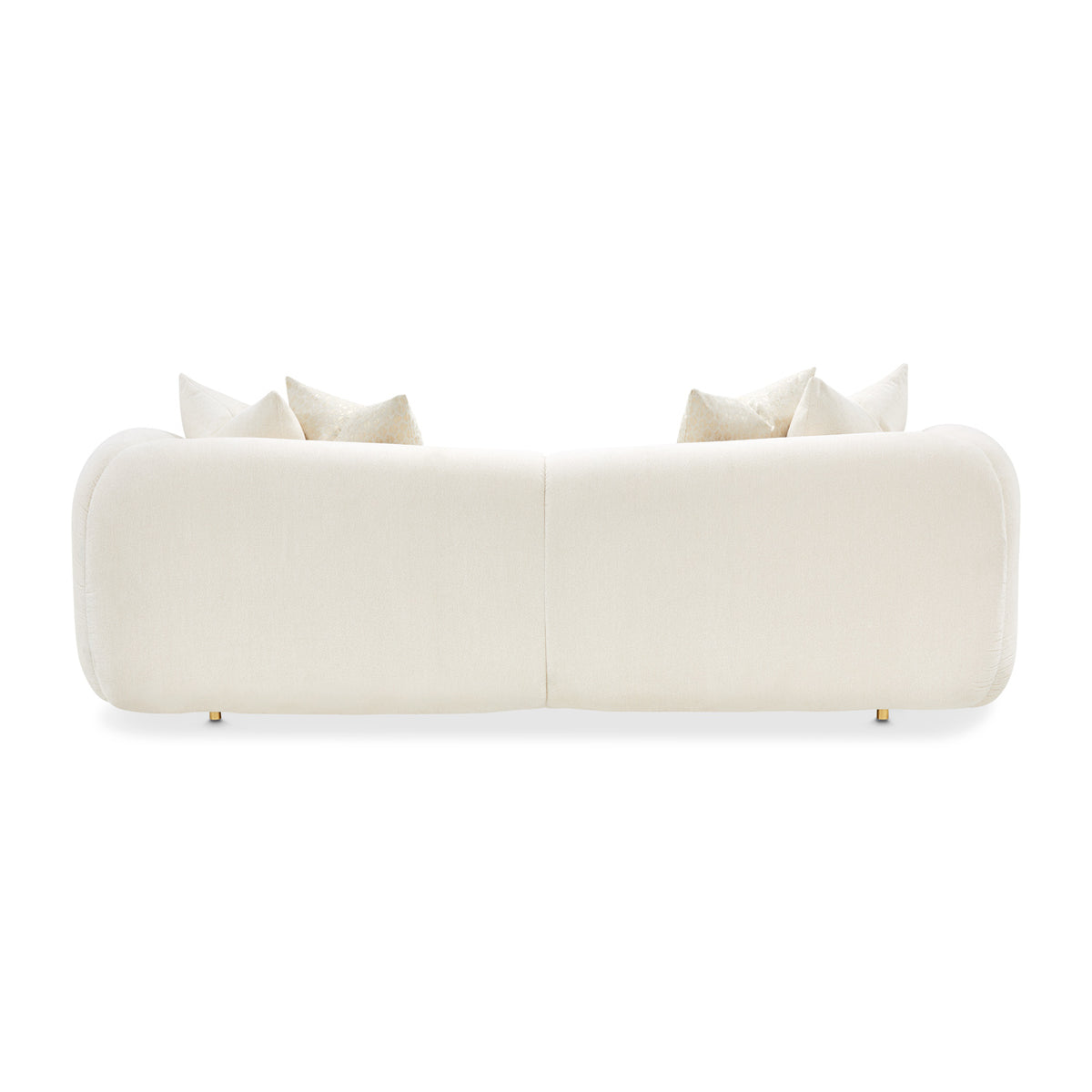 Michael Amini Sassani Sofa Crepe Gold