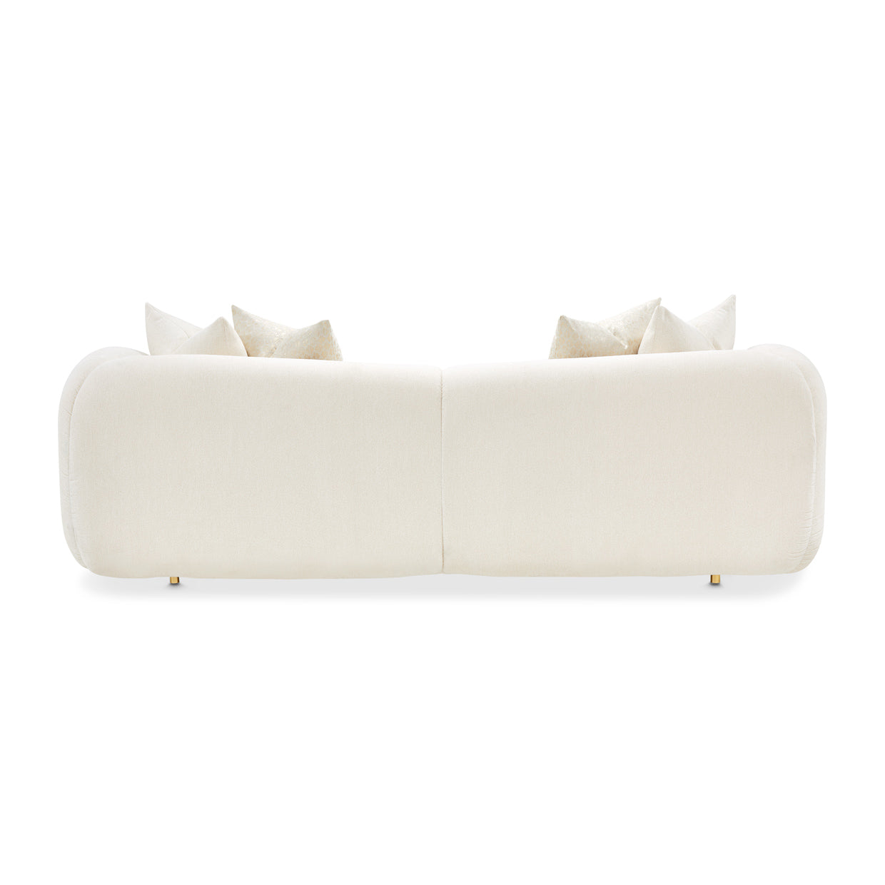 Michael Amini Sassani Sofa Crepe Gold