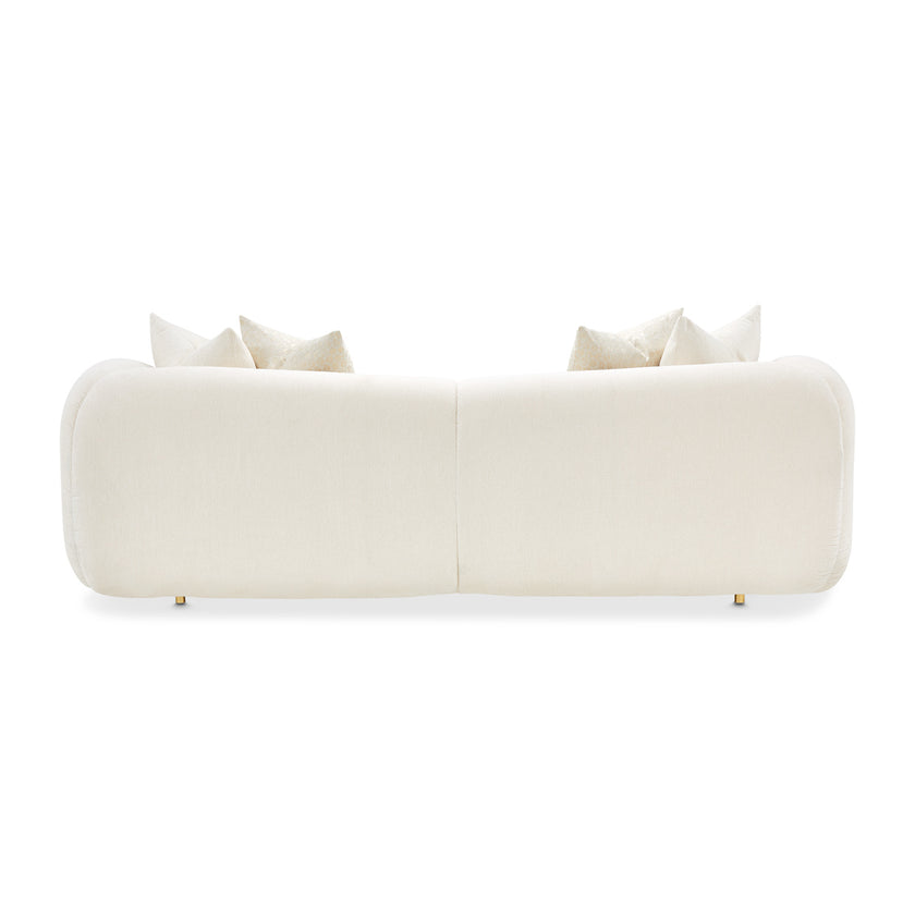 Michael Amini Sassani Sofa Crepe Gold