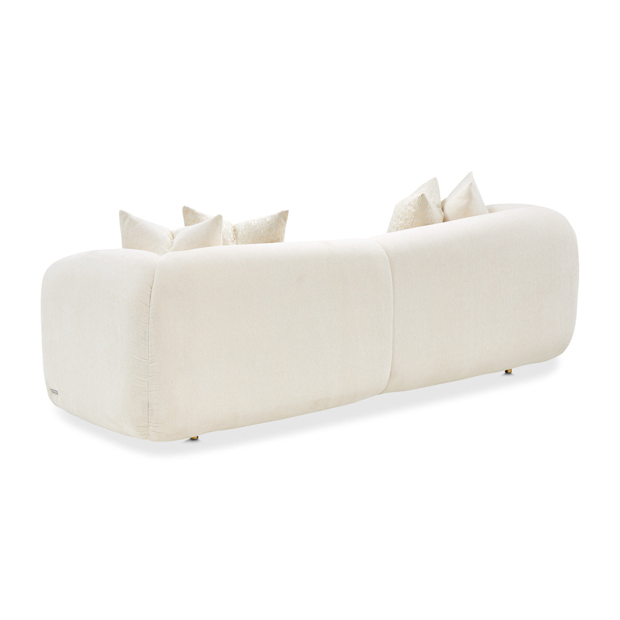 Michael Amini Sassani Sofa Crepe Gold