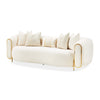 Michael Amini Sassani Sofa Crepe Gold