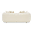 Michael Amini Sassani Loveseat Crepe Gold