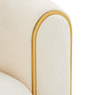 Michael Amini Sassani Loveseat Crepe Gold
