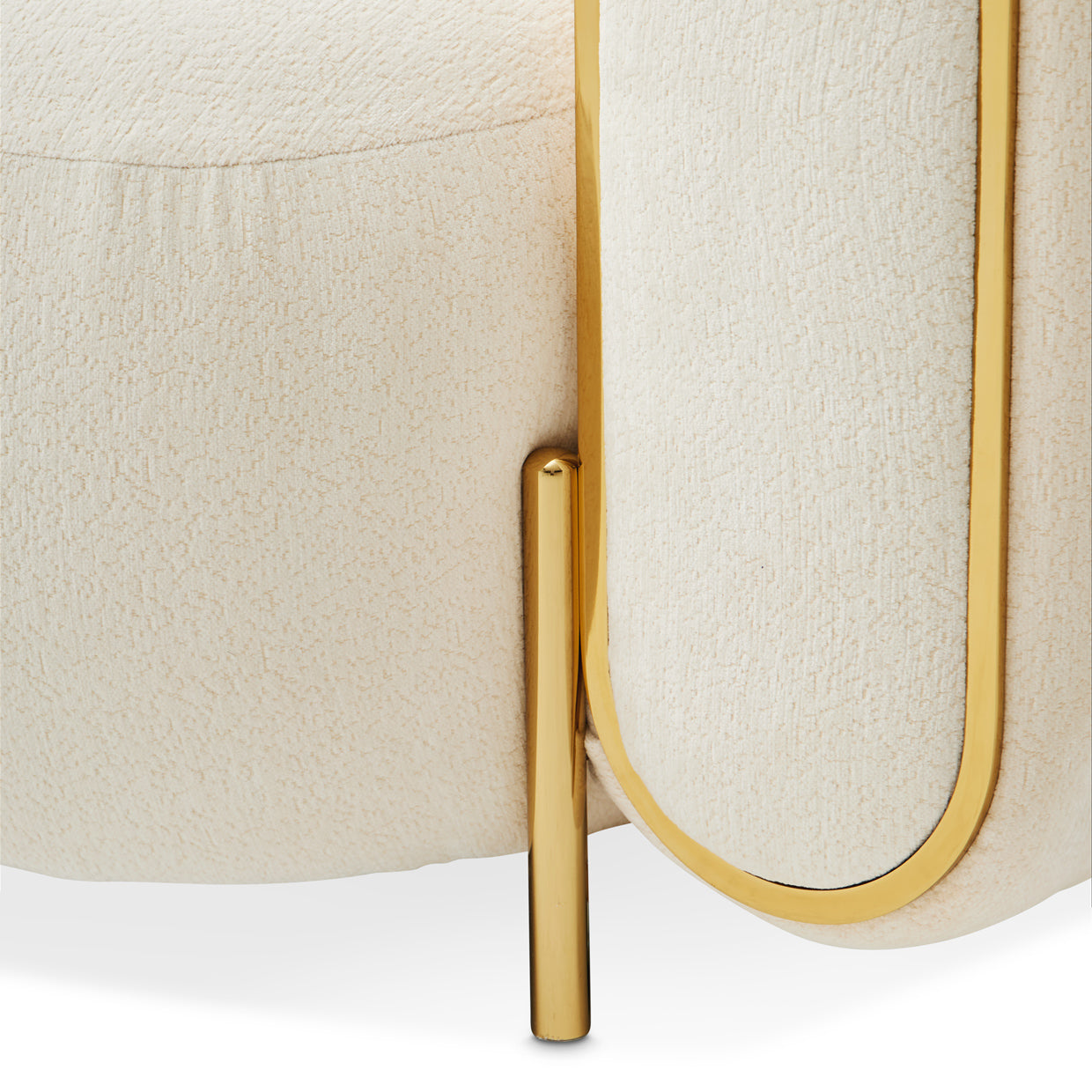 Michael Amini Sassani Chair Crepe Gold